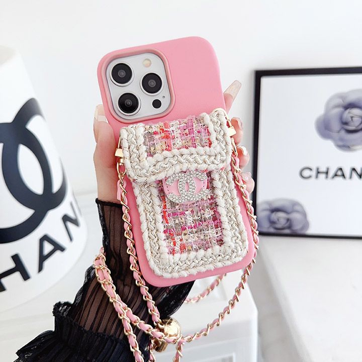 iphone 14pro max シャネル chanel スマホケース 白