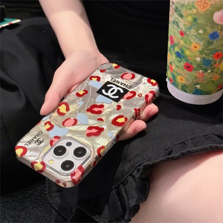Chanel 花柄透明スマホケース