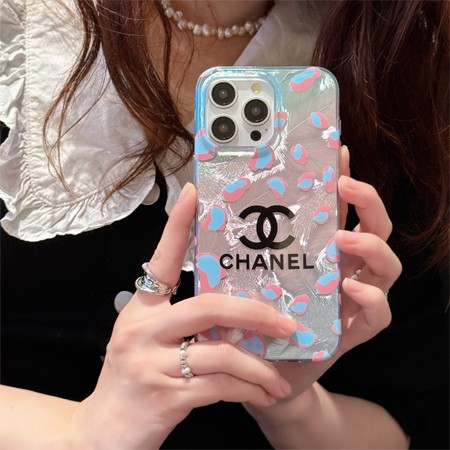Chanel 花柄透明スマホケース
