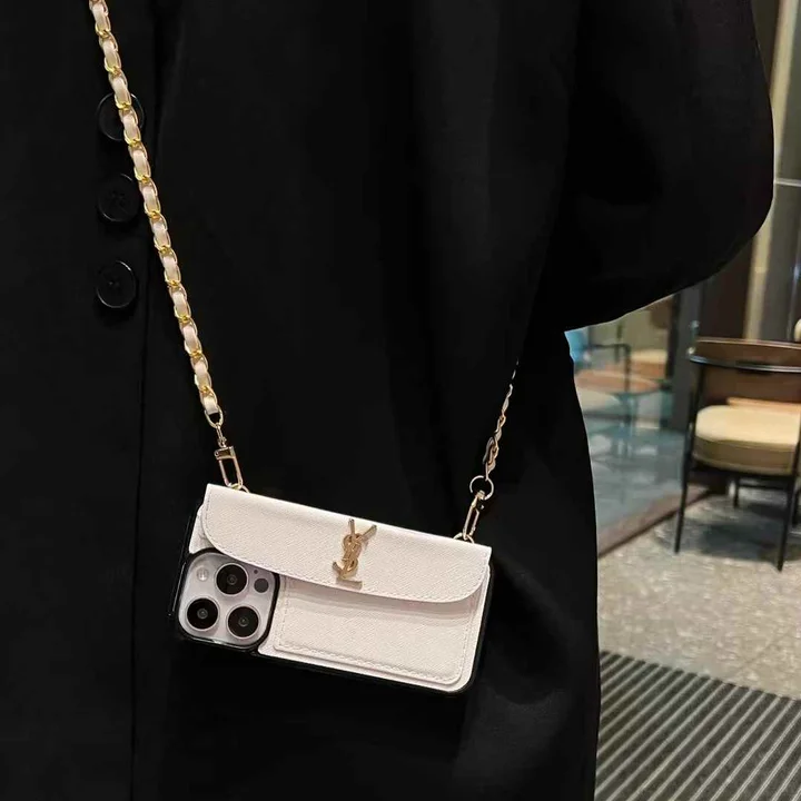  YSL レザー iphone15 ケース