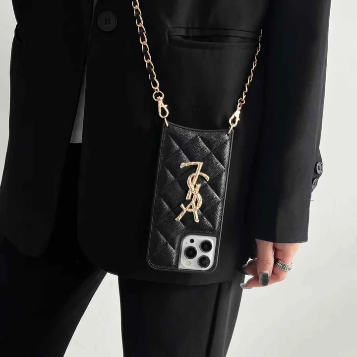  YSL 菱型キルティング ケース