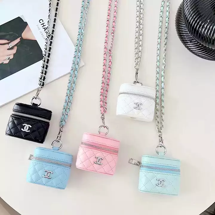 シャネル チェーン付きAirPods ケース
